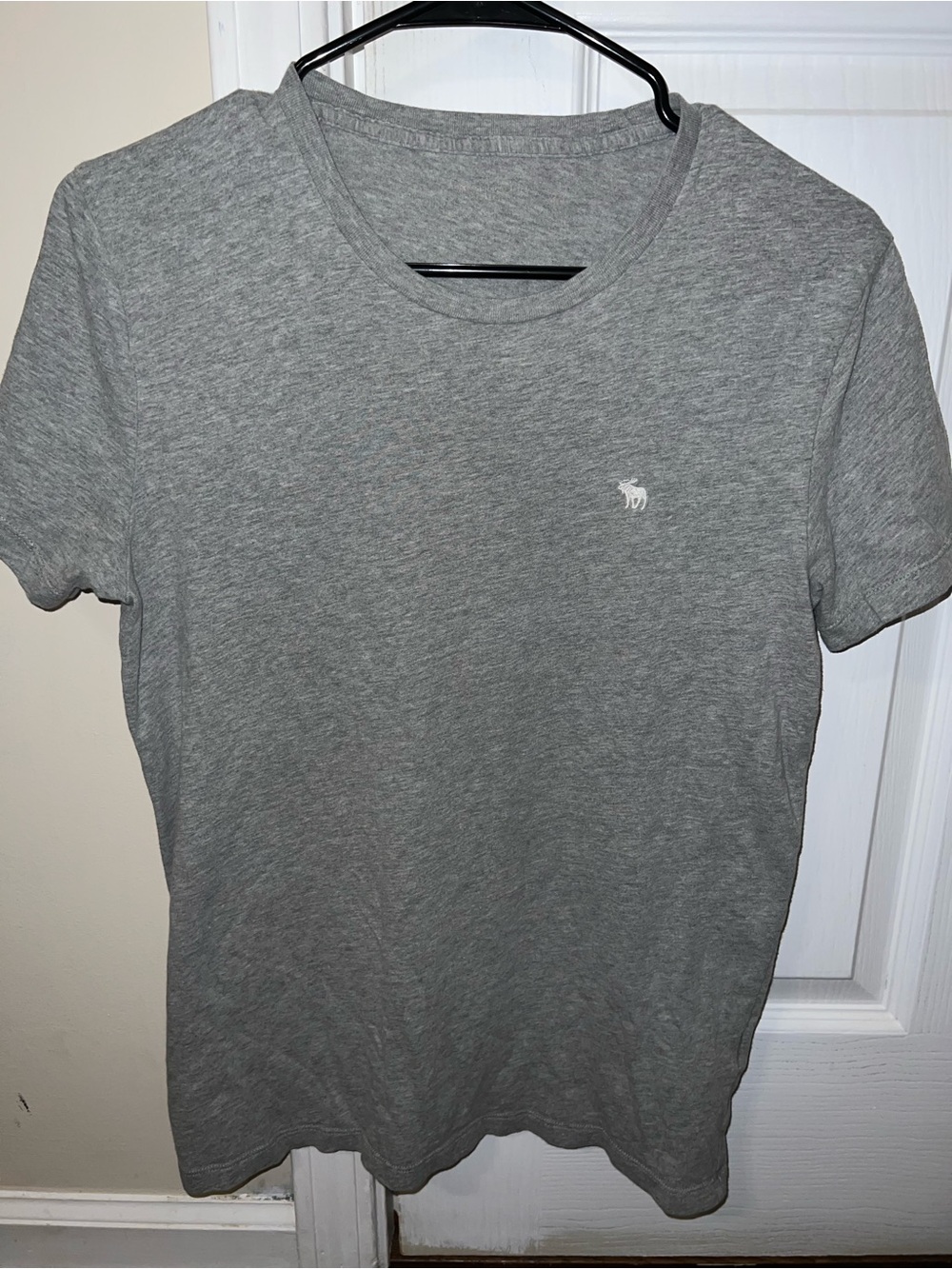 Abercrombie & Fitch Heather Gray Short-Sleeve Crewneck Tee